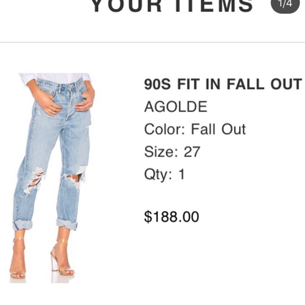 AGOLDE high waisted jeans